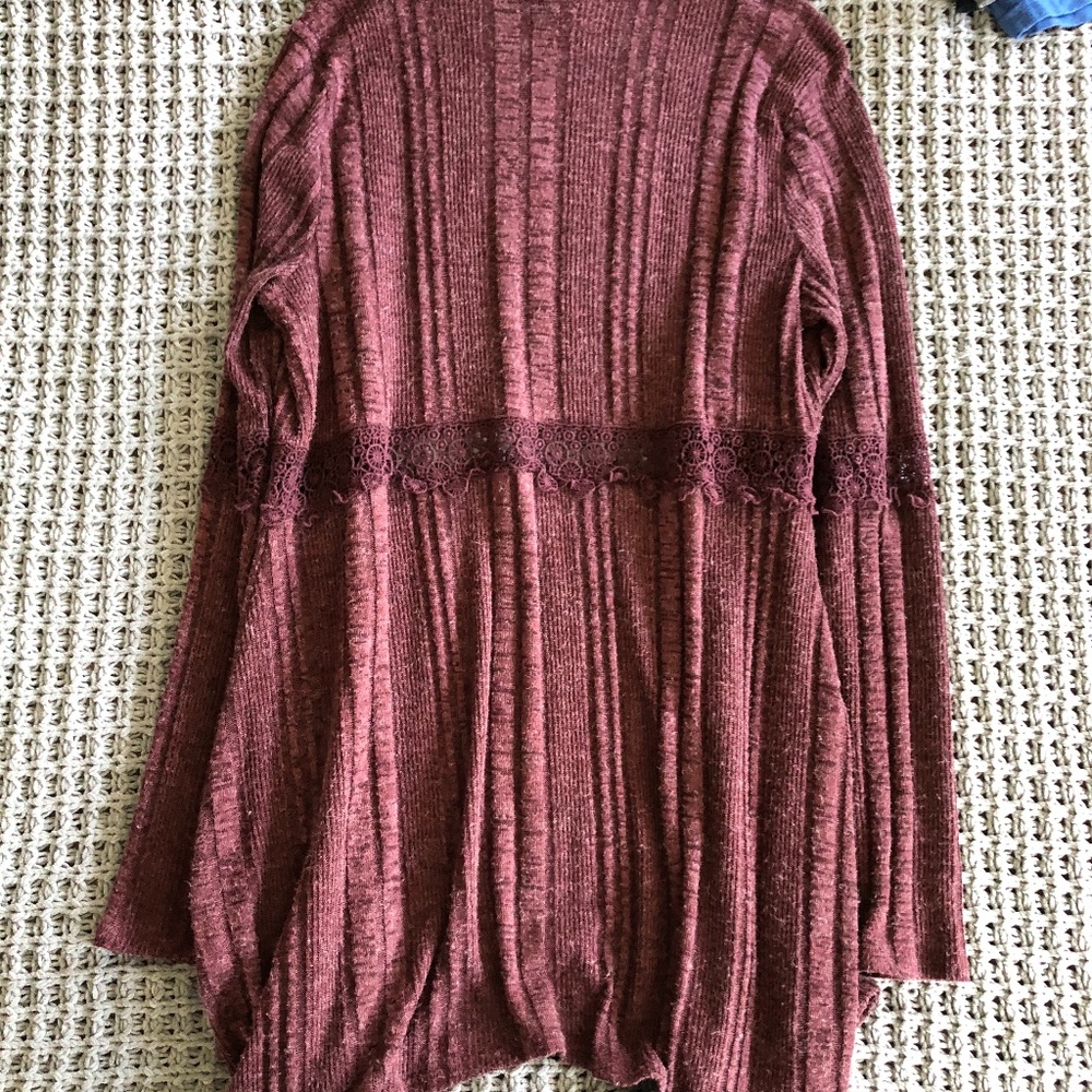 Maroon Cardigan - Picture 2 of 3